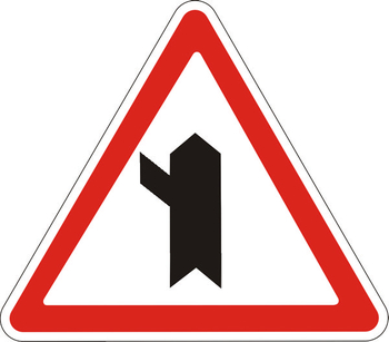 2.3.5 примыкание второстепенной дороги слева - Дорожные знаки - Знаки приоритета - Строительный магазин