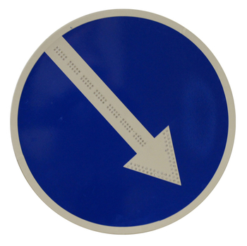 Знак 4.2.1 объезд препятствия справа (диаметр 700мм) - Дорожные знаки - Светодиодные знаки - Строительный магазин