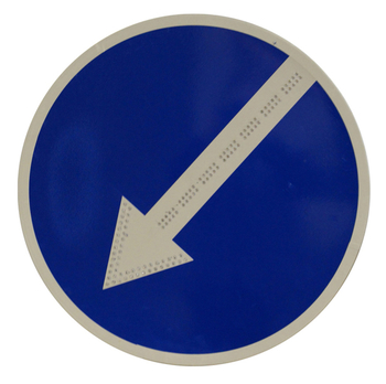 Знак 4.2.2 объезд препятствия слева - Дорожные знаки - Светодиодные знаки - Строительный магазин