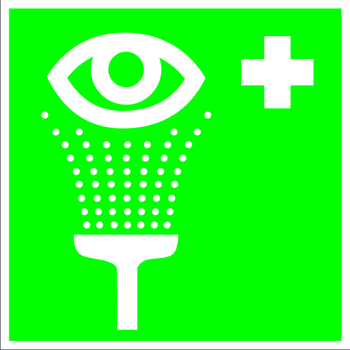 Ec04 пункт обработки глаз (пластик, 200х200 мм) - Знаки безопасности - Знаки медицинского и санитарного назначения - Строительный магазин