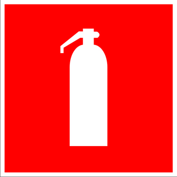 F04 огнетушитель (пленка, 200х200 мм) - Знаки безопасности - Знаки пожарной безопасности - Строительный магазин