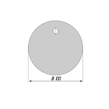 Бирка маркировочная круглая (пластик, диаметр 100 мм) - Бирки кабельные маркировочные - Строительный магазин