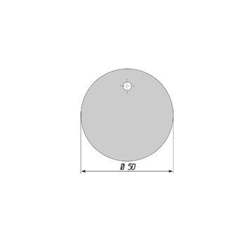Бирка маркировочная круглая (пластик, диаметр 50 мм) - Бирки кабельные маркировочные - Строительный магазин