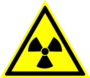 W05 опасно! радиоактивные вещества или ионизирующее излучение (пленка, сторона 200 мм) - Знаки безопасности - Предупреждающие знаки - Строительный магазин