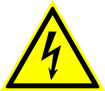 W08 внимание! опасность поражения электрическим током (пластик, сторона 100 мм) - Знаки безопасности - Знаки по электробезопасности - Строительный магазин