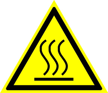 W26 осторожно! горячая поверхность (пластик, сторона 200 мм) - Знаки безопасности - Предупреждающие знаки - Строительный магазин