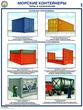 ПС51 Морские контейнеры (виды, назначение, технические характеристики) (пластик, А2, 2 листа) - Плакаты - Безопасность труда - Строительный магазин