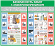 С38 Стенд безопасность работ с электропогрузчиком (1200х1000 мм, пластик ПВХ 3мм, Прямая печать на пластик) - Стенды - Тематические стенды - Строительный магазин
