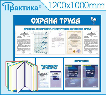С07 Стенд охрана труда (с перекидной системой) (1300х1000 мм, пластик 3 мм, Прямая печать на пластик) - Стенды - Стенды по охране труда - Строительный магазин